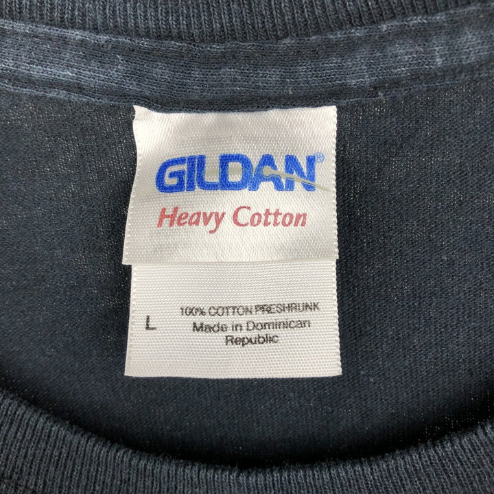 Gildan Heavy Cotton RISE AGEINST Band T-Shirt (Men's Size L) cotton black type Vintage Second Hand