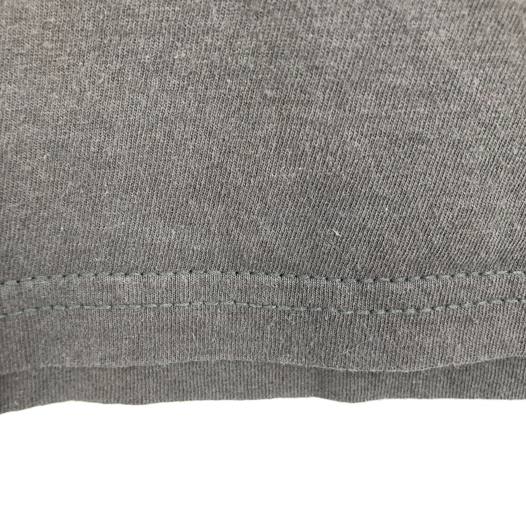 BAY ISLAND TOOL Cut-off Sleeveless Band T-Shirt (Men's Size L) cotton gray type Vintage Second Hand