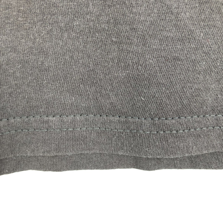 BAY ISLAND TOOL Cut-off Sleeveless Band T-Shirt (Men's Size L) cotton gray type Vintage Second Hand