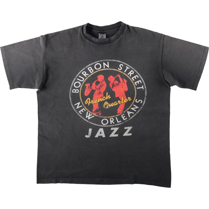 90s-era band t-shirt, made in USA, men's size XL equivalent, vintage. cotton gray type Vintage Second Hand