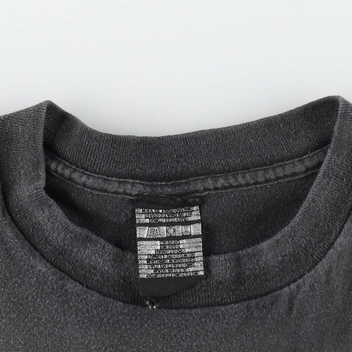 90s-era band t-shirt, made in USA, men's size XL equivalent, vintage. cotton gray type Vintage Second Hand