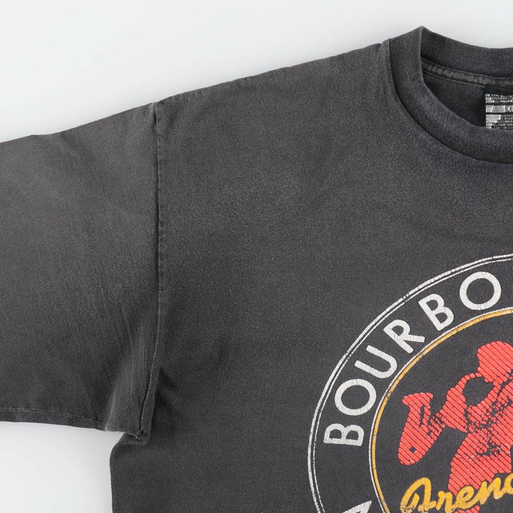 90s-era band t-shirt, made in USA, men's size XL equivalent, vintage. cotton gray type Vintage Second Hand