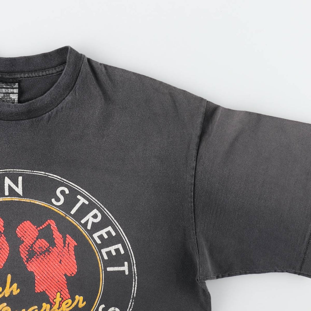 90s-era band t-shirt, made in USA, men's size XL equivalent, vintage. cotton gray type Vintage Second Hand