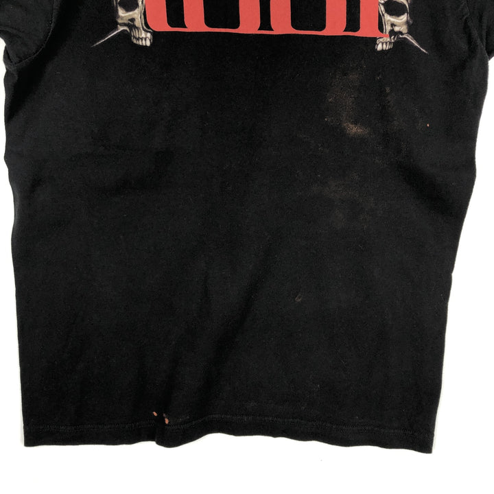 TULTEX TOOL Skull Pattern Band T-Shirt (Men's Size M) cotton black type Vintage Second Hand
