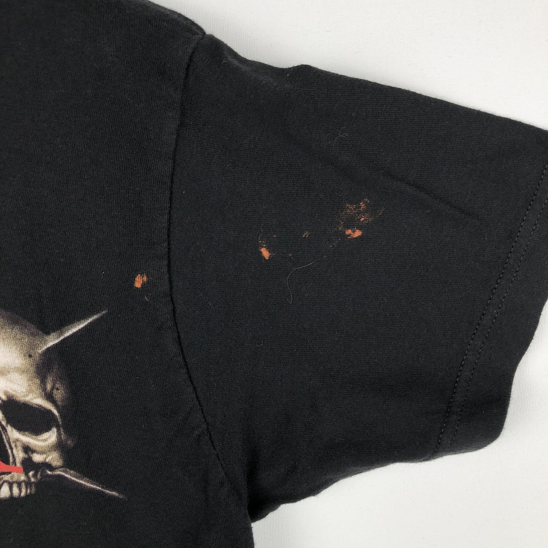 TULTEX TOOL Skull Pattern Band T-Shirt (Men's Size M) cotton black type Vintage Second Hand