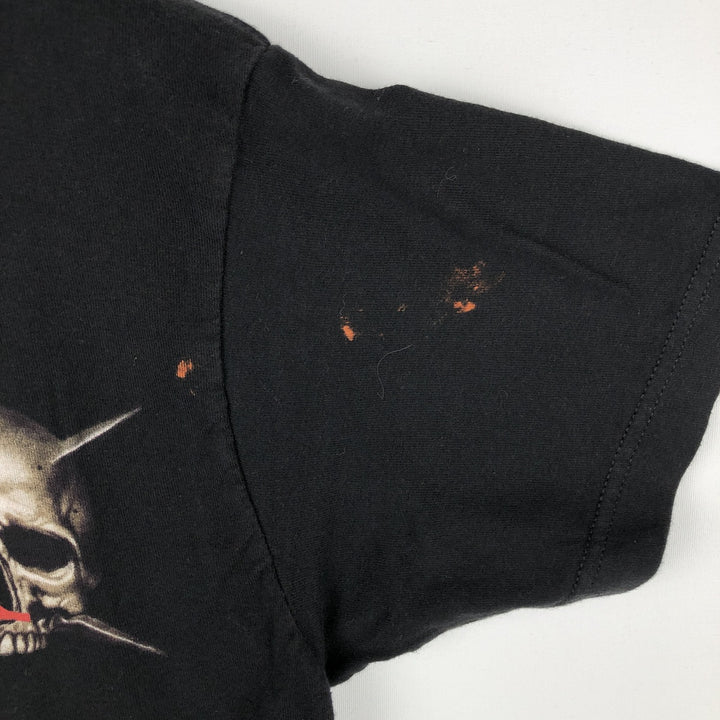 TULTEX TOOL Skull Pattern Band T-Shirt (Men's Size M) cotton black type Vintage Second Hand