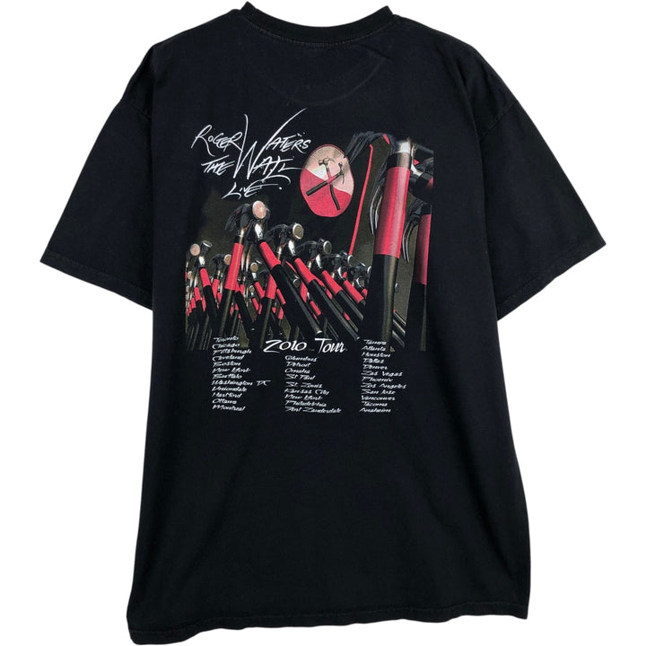PINK FLOYD THE WALL Band T-shirt (Men's size L equivalent) unclear black type Vintage Second Hand