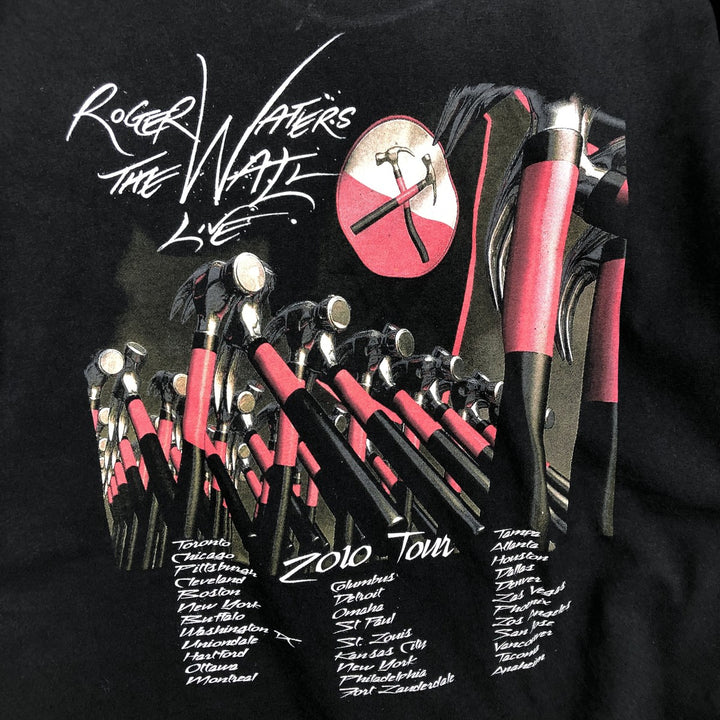 PINK FLOYD THE WALL Band T-shirt (Men's size L equivalent) unclear black type Vintage Second Hand