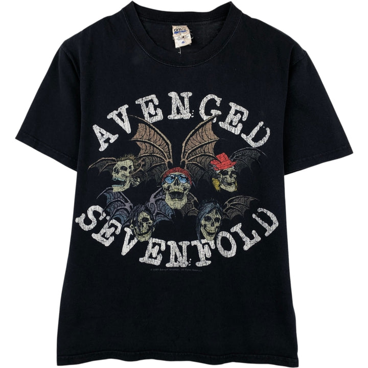 2000'S Anvil AVENGED SEVENFOLD Band T-shirt (Men's size M equivalent) cotton black type Vintage Second Hand