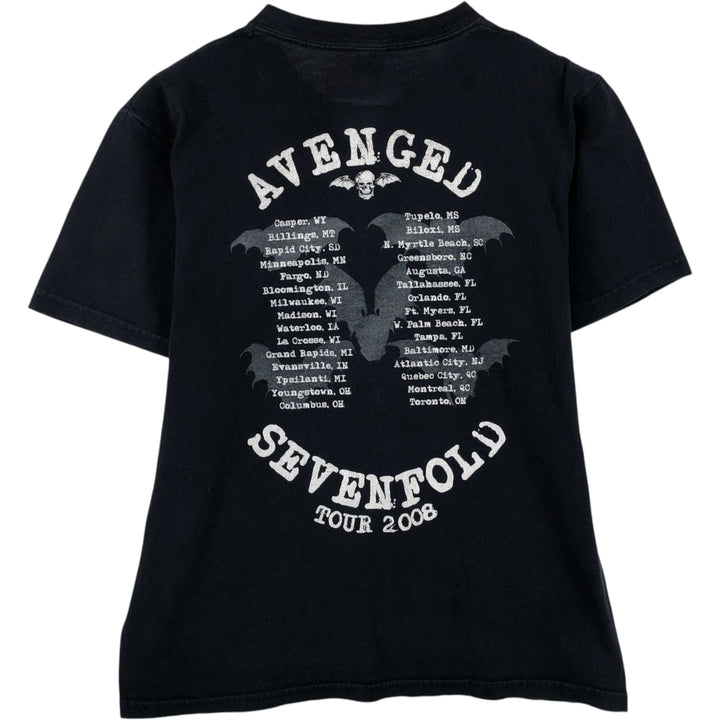 2000'S Anvil AVENGED SEVENFOLD Band T-shirt (Men's size M equivalent) cotton black type Vintage Second Hand