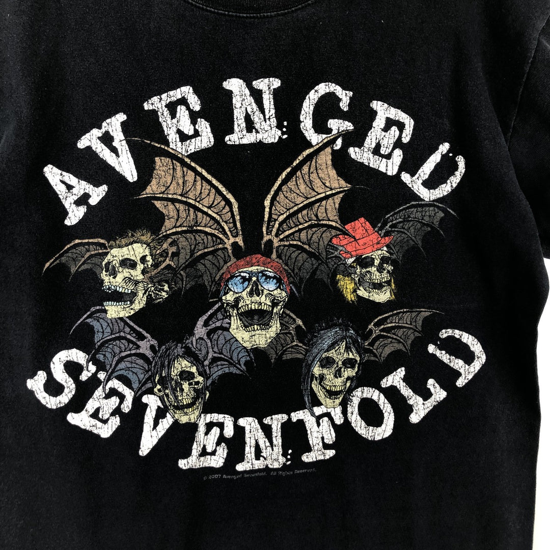 2000'S Anvil AVENGED SEVENFOLD Band T-shirt (Men's size M equivalent) cotton black type Vintage Second Hand