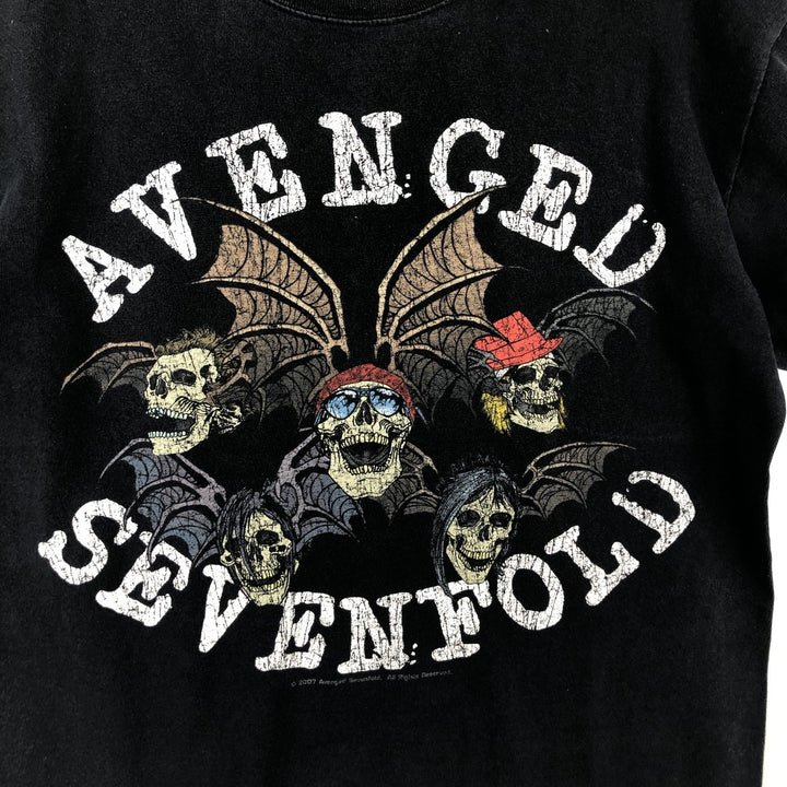 2000'S Anvil AVENGED SEVENFOLD Band T-shirt (Men's size M equivalent) cotton black type Vintage Second Hand