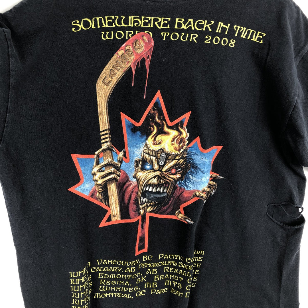 2000'S IRON MAIDEN Cut-off Band T-shirt, Men's Size M (approx.) unclear black type Vintage Second Hand