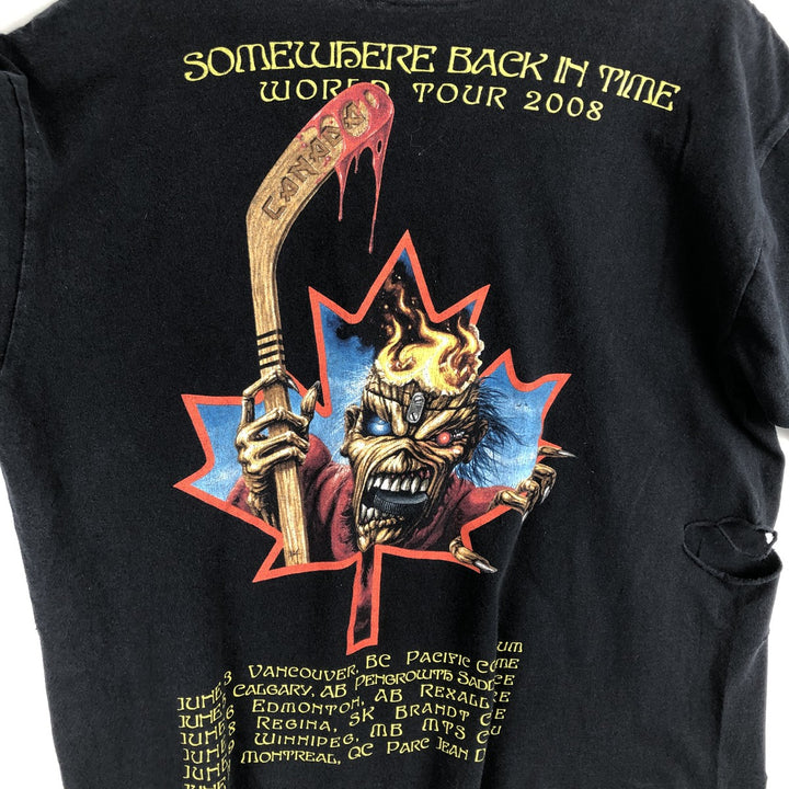2000'S IRON MAIDEN Cut-off Band T-shirt, Men's Size M (approx.) unclear black type Vintage Second Hand