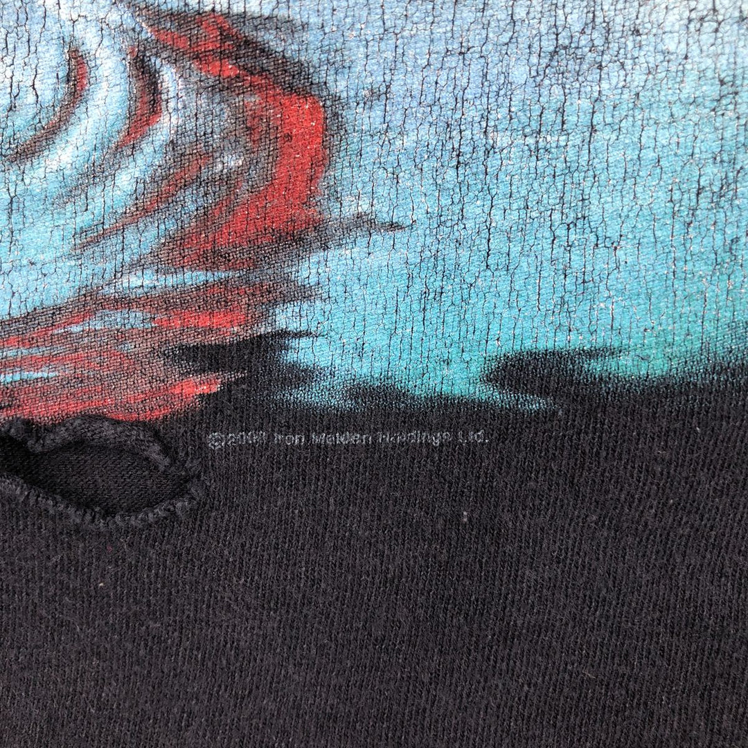 2000'S IRON MAIDEN Cut-off Band T-shirt, Men's Size M (approx.) unclear black type Vintage Second Hand
