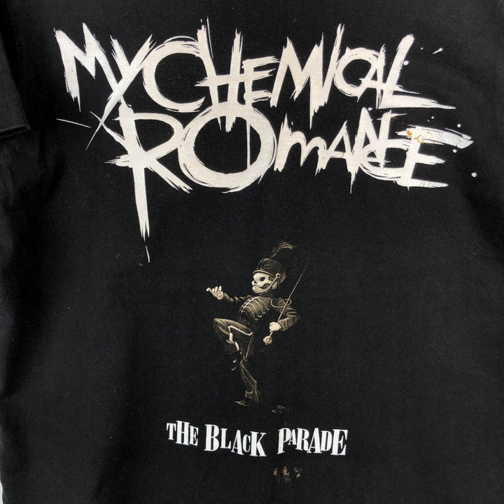 90'S THE ROXX x My Chemical Romance Skull Pattern Band T-Shirt, Men's Size S (Equivalent), Vintage cotton black type Vintage Second Hand