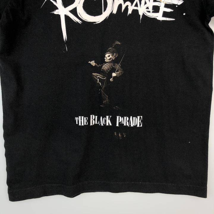 90'S THE ROXX x My Chemical Romance Skull Pattern Band T-Shirt, Men's Size S (Equivalent), Vintage cotton black type Vintage Second Hand