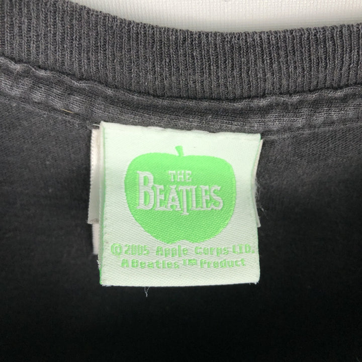 2000'S Hanes THE BEATLES Band T-shirt, Men's XL equivalent. cotton black type Vintage Second Hand