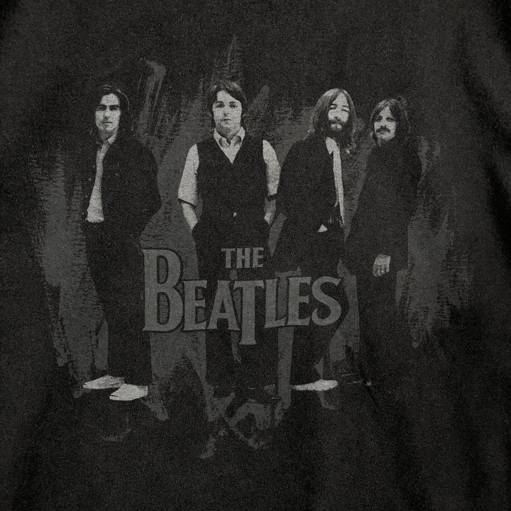 2000'S Hanes THE BEATLES Band T-shirt, Men's XL equivalent. cotton black type Vintage Second Hand