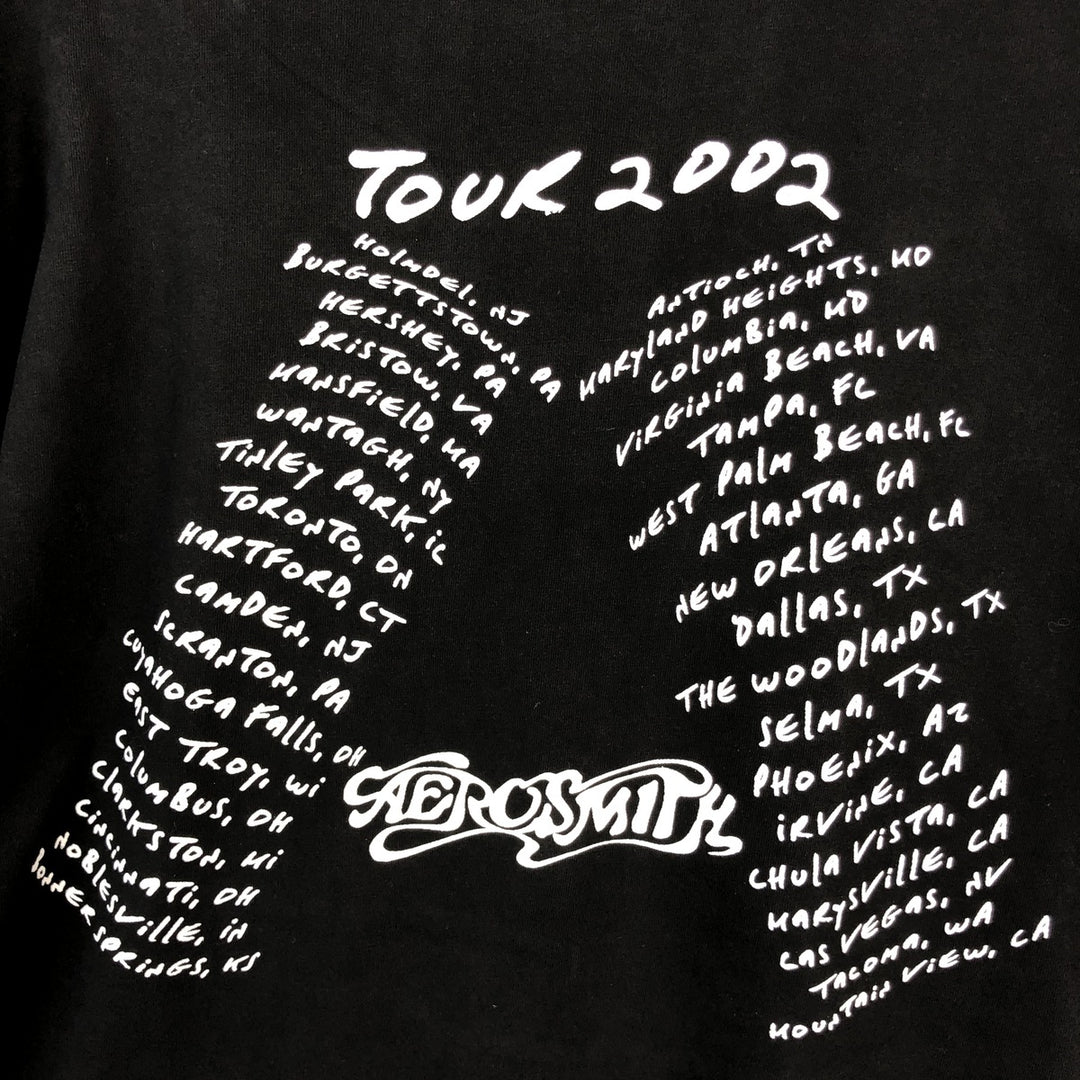 2000'S Aerosmith band t-shirt (Men's XXL equivalent) by eygnus. cotton black type Vintage Second Hand