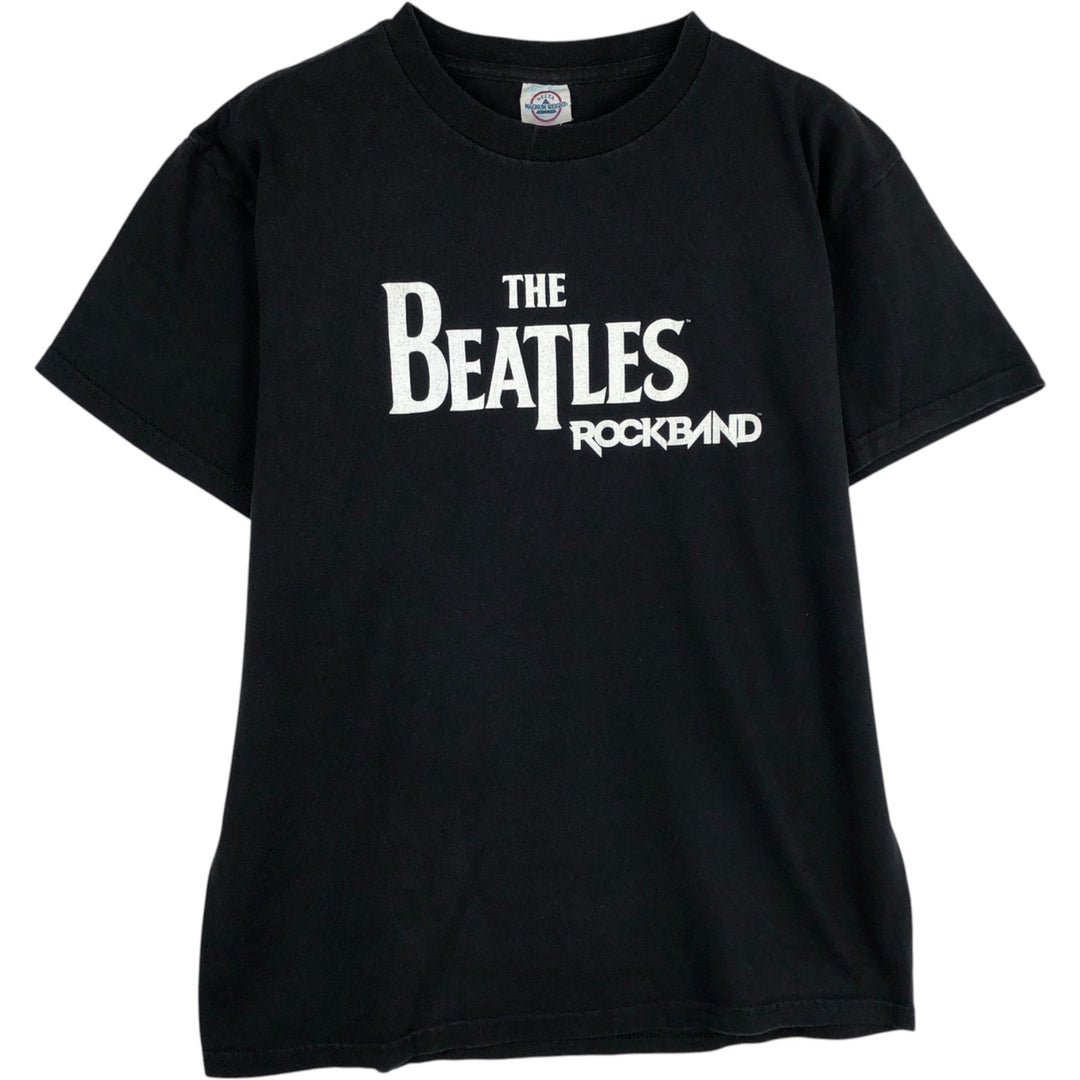 ~2000'S Delta THE BEATLES Band T-shirt (Men's size M) unclear black type Vintage Second Hand