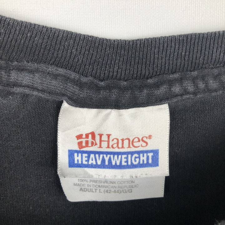 2000'S Hanes Heavyweight Iron Maiden Band T-shirt (Men's size L) cotton black type Vintage Second Hand