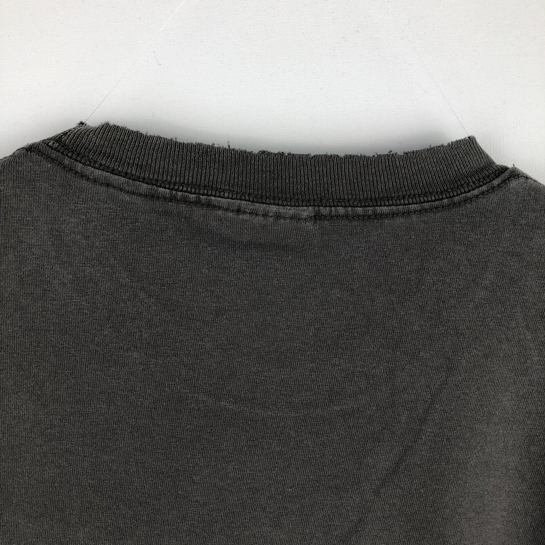 THE BEATLES Band T-shirt, Men's L size cotton Charcoal Vintage Second Hand