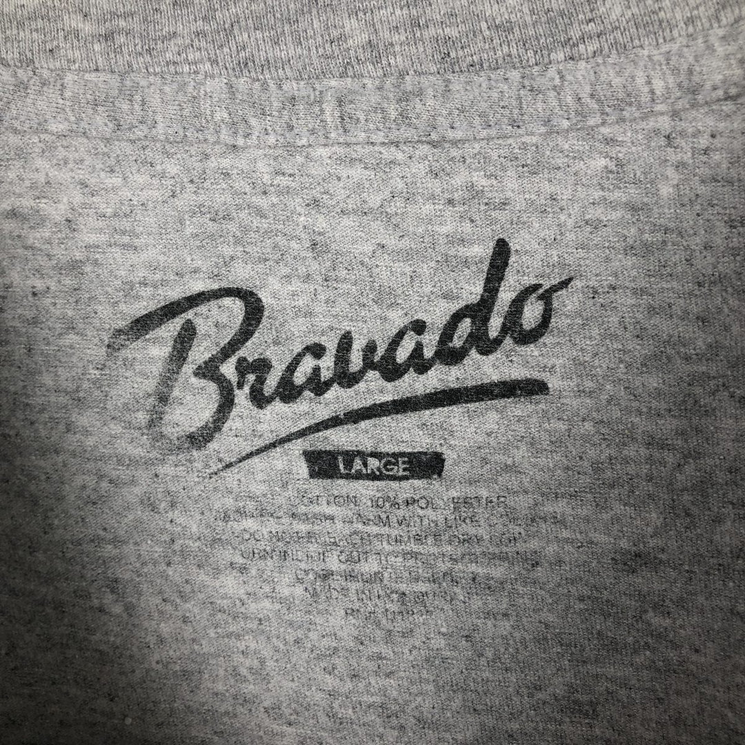 BRAVADO RED HOT CHILI PEPPERS Red Hot Chili Peppers Band T-shirt Band Tee Men's L size unclear gray type Vintage Second Hand