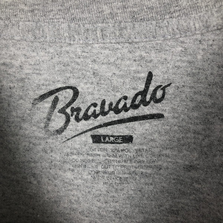 BRAVADO RED HOT CHILI PEPPERS Red Hot Chili Peppers Band T-shirt Band Tee Men's L size unclear gray type Vintage Second Hand
