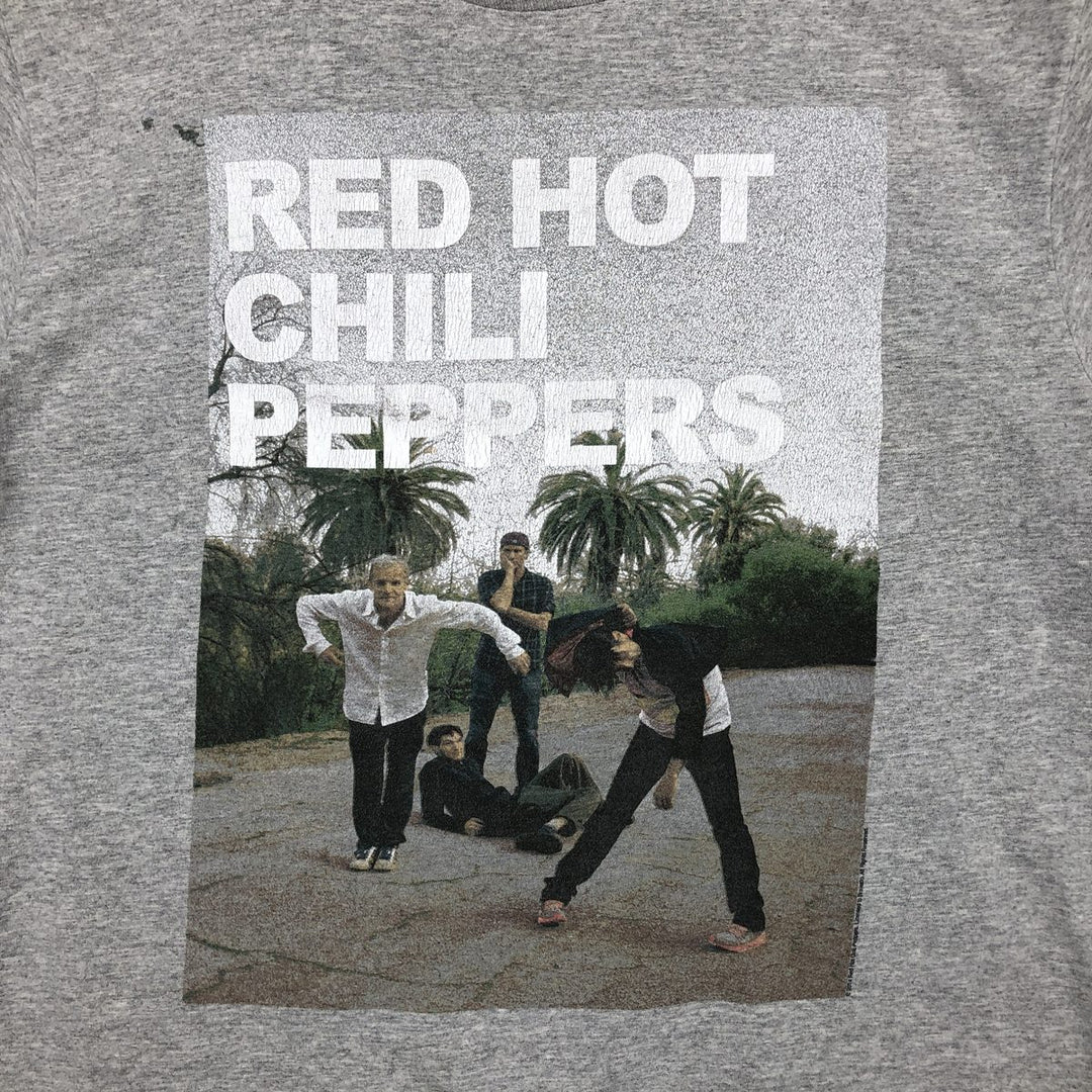 BRAVADO RED HOT CHILI PEPPERS Red Hot Chili Peppers Band T-shirt Band Tee Men's L size unclear gray type Vintage Second Hand