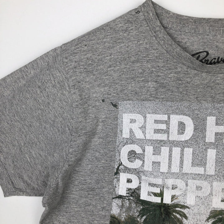 BRAVADO RED HOT CHILI PEPPERS Red Hot Chili Peppers Band T-shirt Band Tee Men's L size unclear gray type Vintage Second Hand