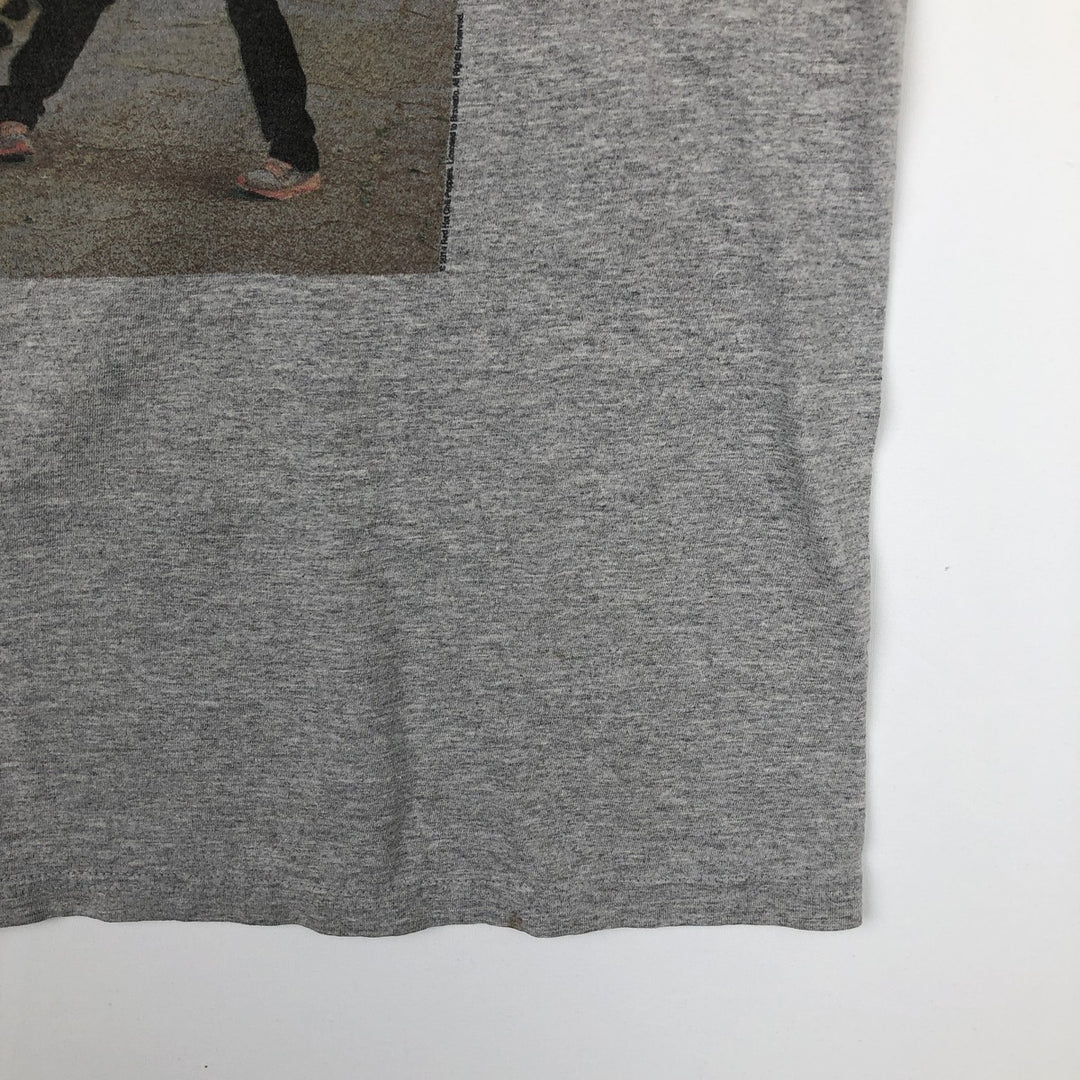 BRAVADO RED HOT CHILI PEPPERS Red Hot Chili Peppers Band T-shirt Band Tee Men's L size unclear gray type Vintage Second Hand