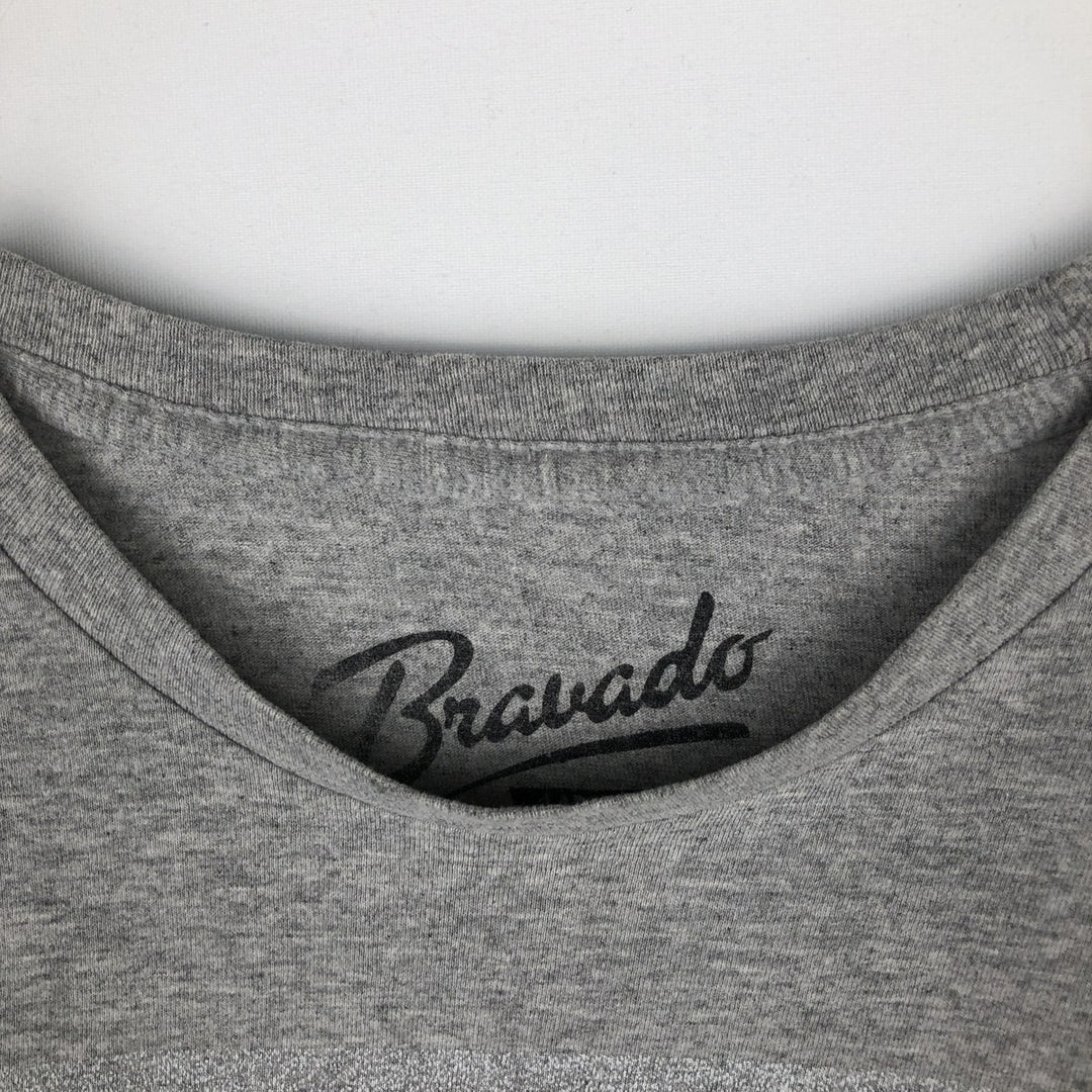 BRAVADO RED HOT CHILI PEPPERS Red Hot Chili Peppers Band T-shirt Band Tee Men's L size unclear gray type Vintage Second Hand