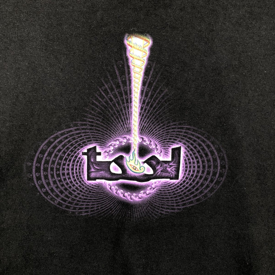 TOOL Band T-Shirt, Men's Size L unclear black type Vintage Second Hand