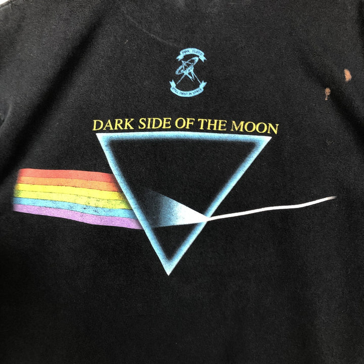 Anvil PINK FLOYD Pink Floyd Band T-shirt Band Tee Men's L size cotton black type Vintage Second Hand