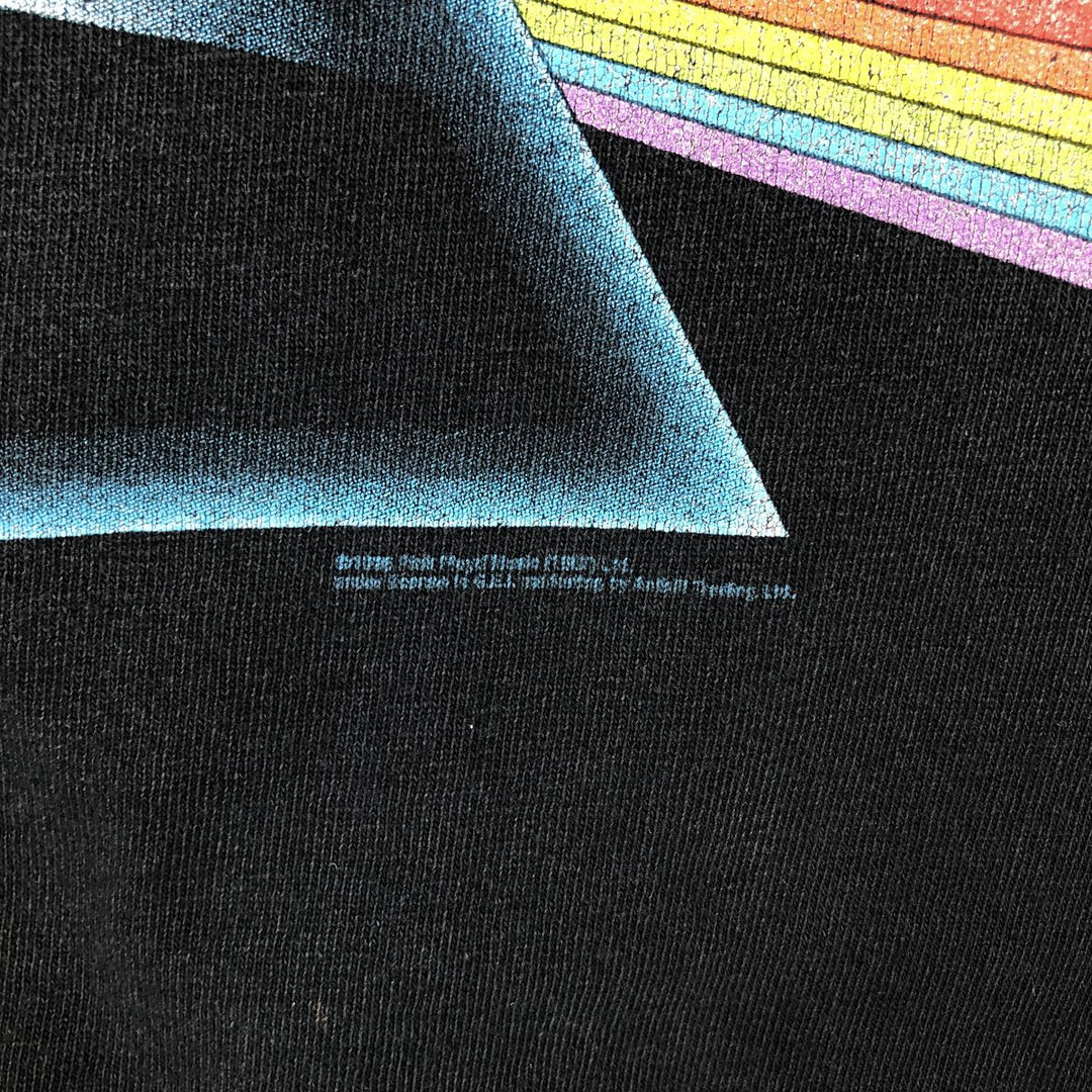 Anvil PINK FLOYD Pink Floyd Band T-shirt Band Tee Men's L size cotton black type Vintage Second Hand