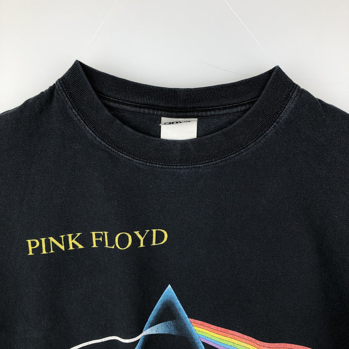 Anvil PINK FLOYD Pink Floyd Band T-shirt Band Tee Men's L size cotton black type Vintage Second Hand
