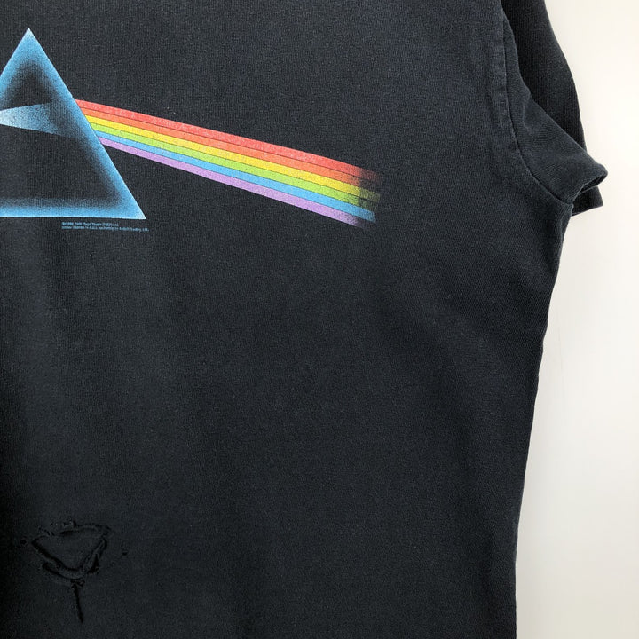 Anvil PINK FLOYD Pink Floyd Band T-shirt Band Tee Men's L size cotton black type Vintage Second Hand
