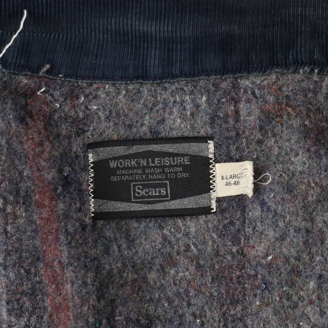 Vintage 1970'S Sears Work 'n Leisure denim coveralls, men's size XL unclear blue type Vintage Second Hand