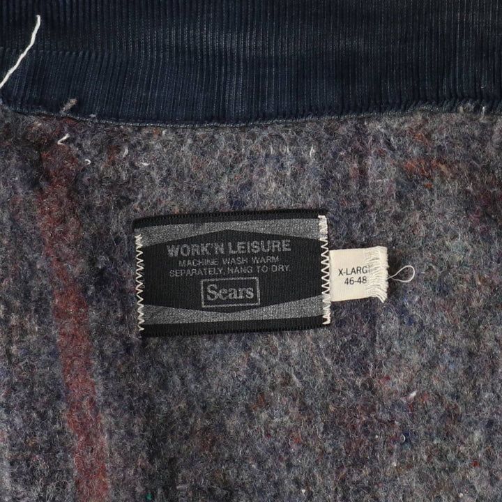 Vintage 1970'S Sears Work 'n Leisure denim coveralls, men's size XL unclear blue type Vintage Second Hand
