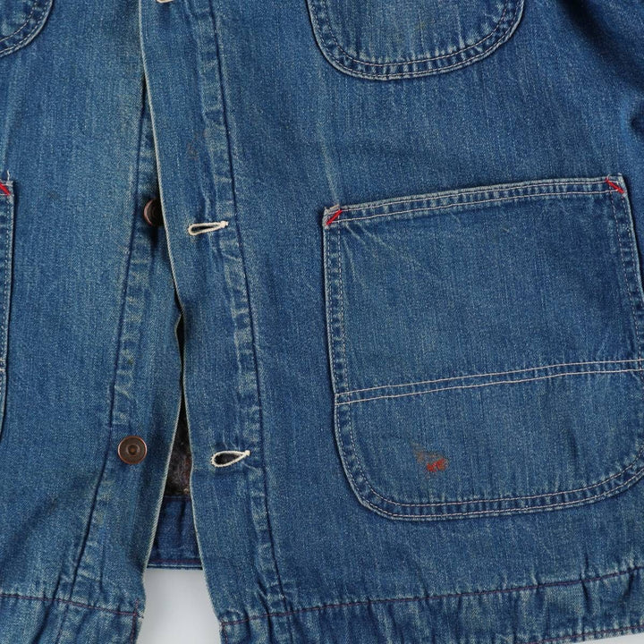 Vintage 1970'S Sears Work 'n Leisure denim coveralls, men's size XL unclear blue type Vintage Second Hand
