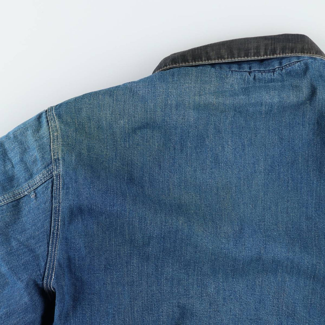 Vintage 1970'S Sears Work 'n Leisure denim coveralls, men's size XL unclear blue type Vintage Second Hand