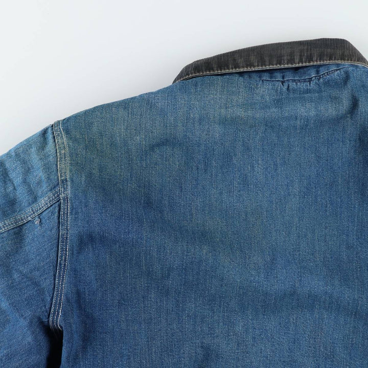 Vintage 1970'S Sears Work 'n Leisure denim coveralls, men's size XL unclear blue type Vintage Second Hand