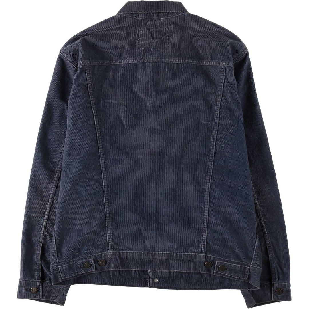 Levi's Corduroy Trucker Jacket, Men's Size XL (approx.) cotton navy blue type Vintage Second Hand