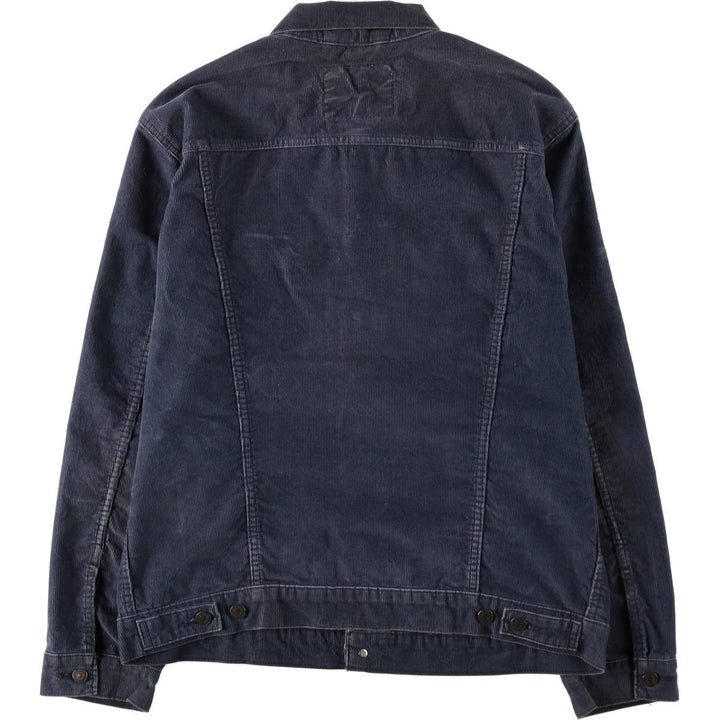 Levi's Corduroy Trucker Jacket, Men's Size XL (approx.) cotton navy blue type Vintage Second Hand