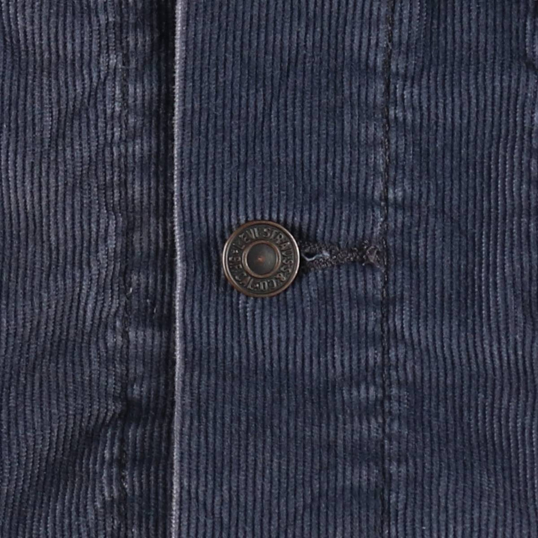 Levi's Corduroy Trucker Jacket, Men's Size XL (approx.) cotton navy blue type Vintage Second Hand