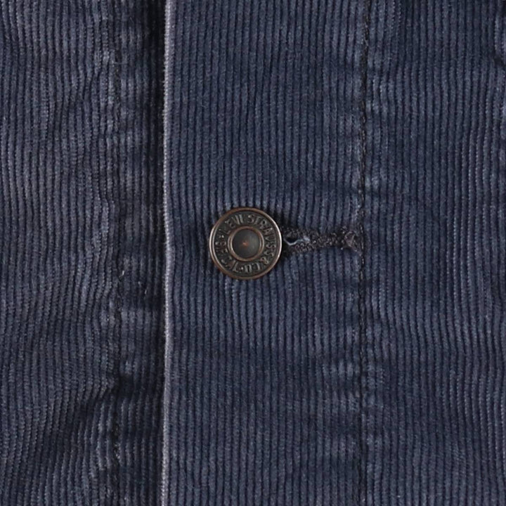 Levi's Corduroy Trucker Jacket, Men's Size XL (approx.) cotton navy blue type Vintage Second Hand