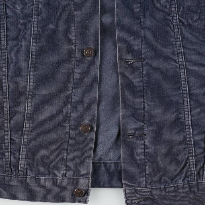 Levi's Corduroy Trucker Jacket, Men's Size XL (approx.) cotton navy blue type Vintage Second Hand