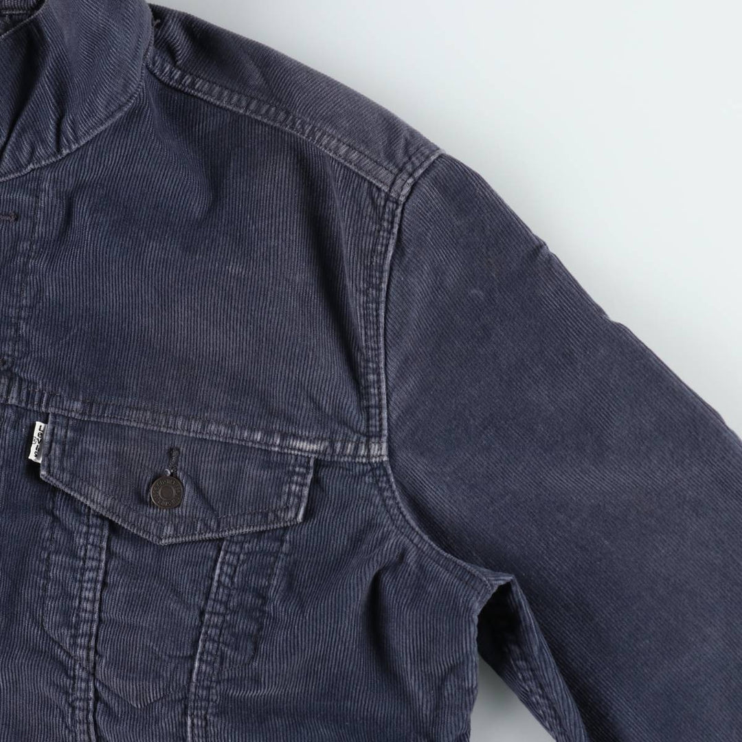 Levi's Corduroy Trucker Jacket, Men's Size XL (approx.) cotton navy blue type Vintage Second Hand