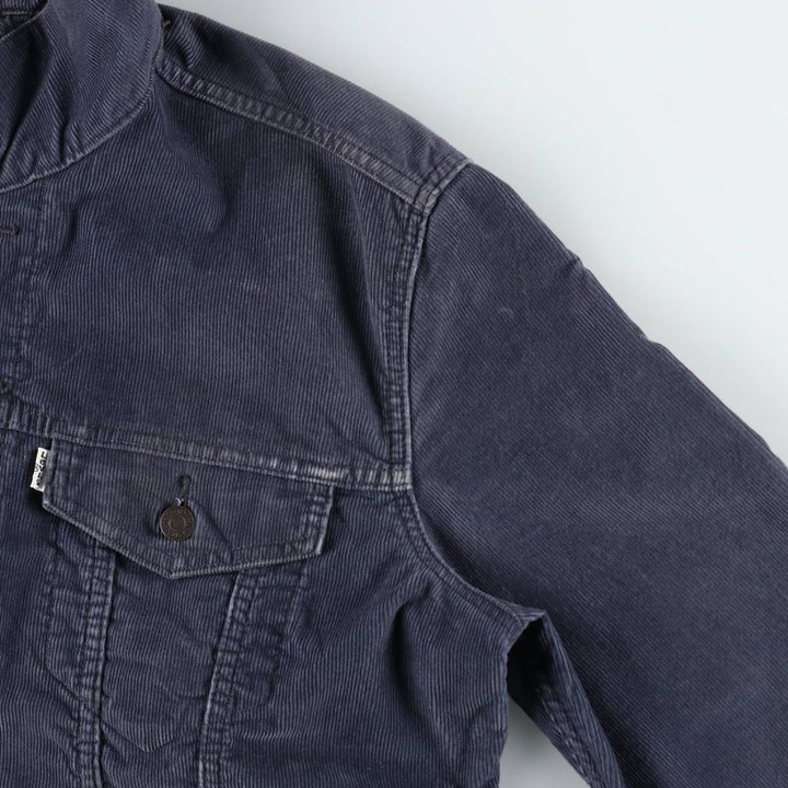 Levi's Corduroy Trucker Jacket, Men's Size XL (approx.) cotton navy blue type Vintage Second Hand